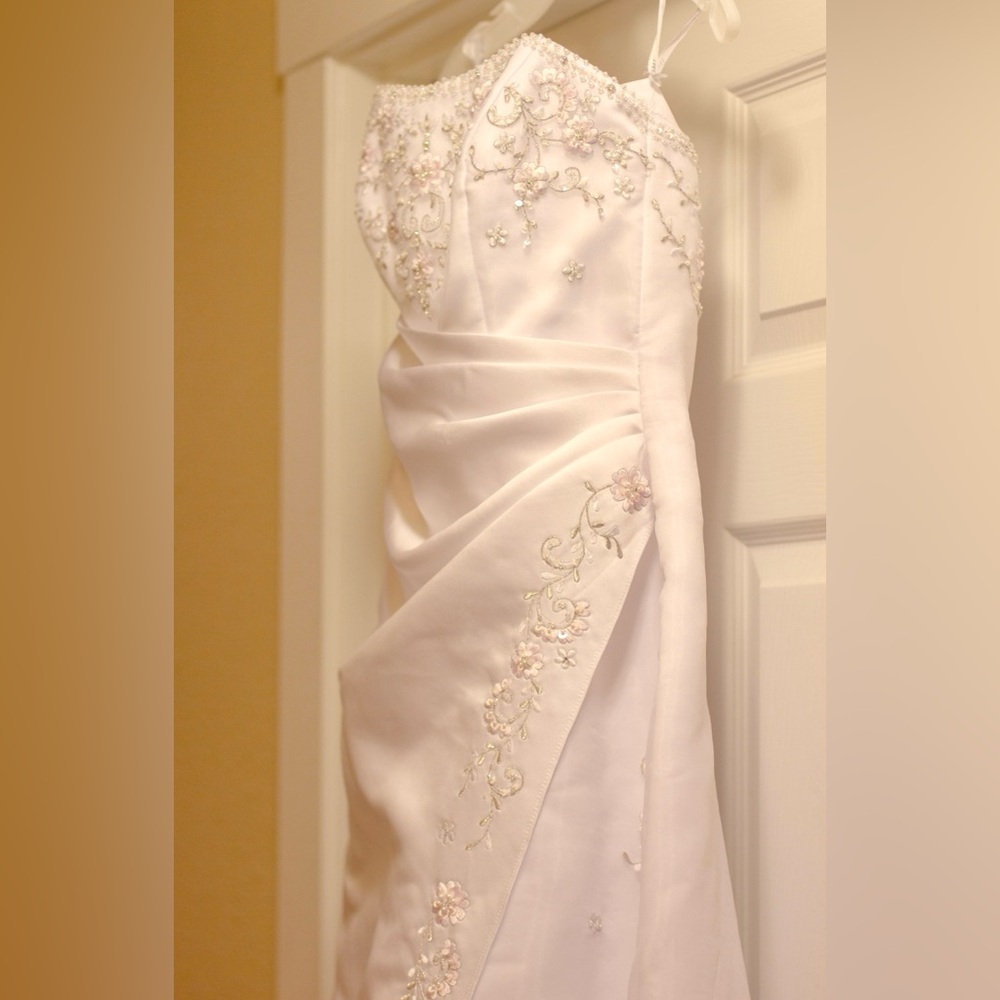 (BUNDLE!) 😍🔥 Wedding Dress, Underskirt, Veil and Bridal Gloves 🥹✨ - Picture 5 of 12